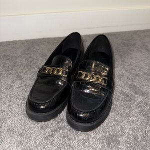 Black loafers